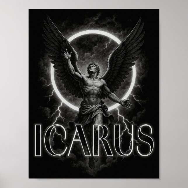 ICARUS aesthetic designer poster (Framsidan)