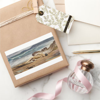 Icarus fall av Alexandre Cabanel Rektangulärt Klistermärke