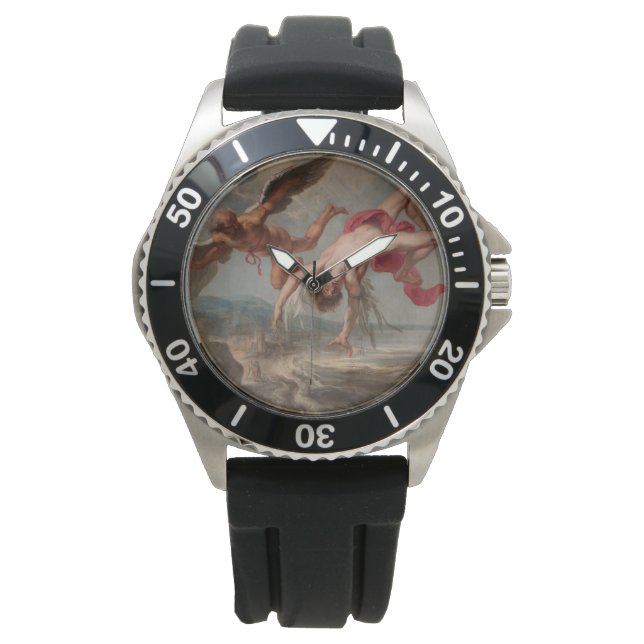 Icarus fall (av Jacob Peter Gowy) Armbandsur (Framsida)