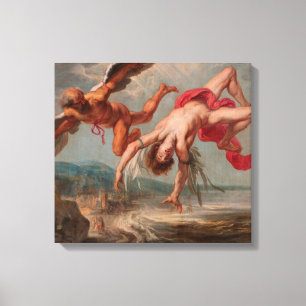 Icarus fall (av Jacob Peter Gowy) Canvastryck
