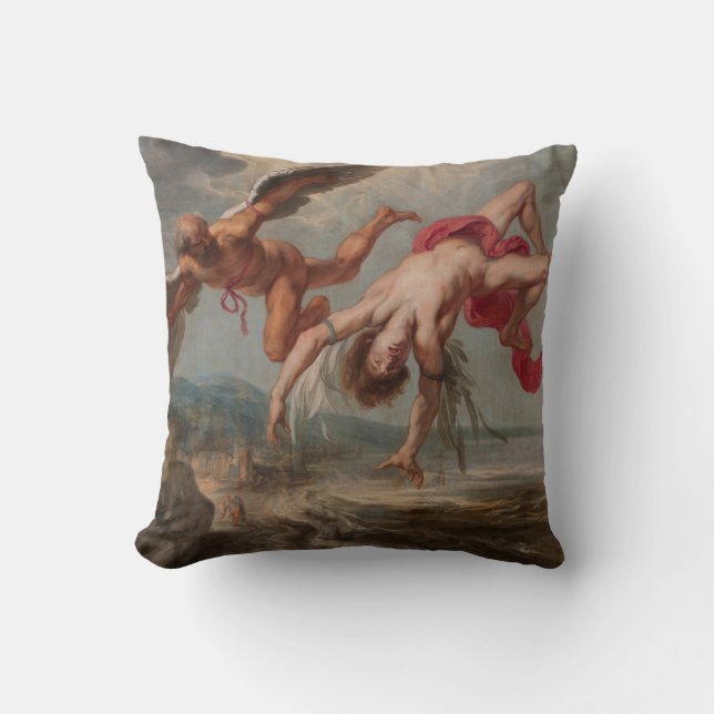 Icarus fall (av Jacob Peter Gowy) Kudde (Framsida)