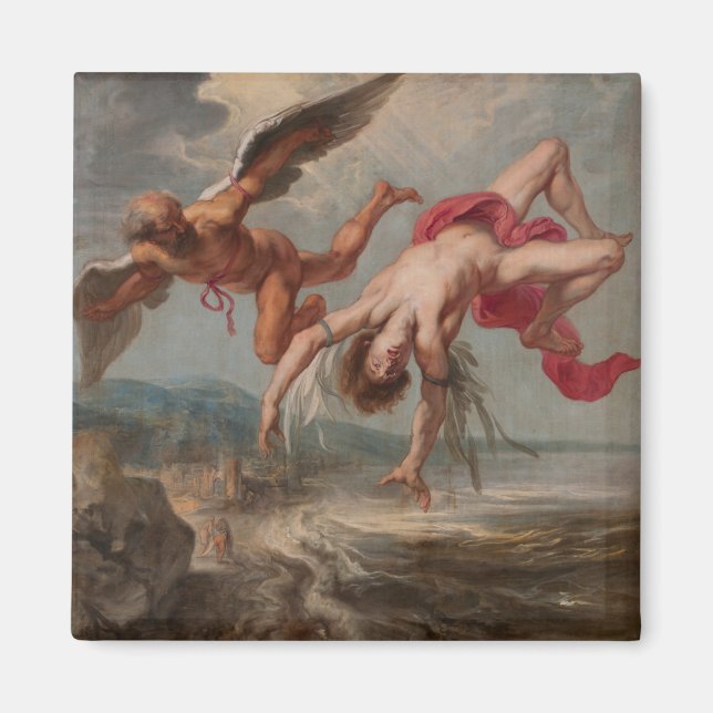 Icarus fall (av Jacob Peter Gowy) Magnet (Framsidan)