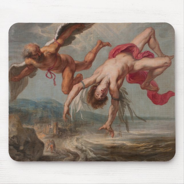 Icarus fall (av Jacob Peter Gowy) Musmatta (Framsidan)