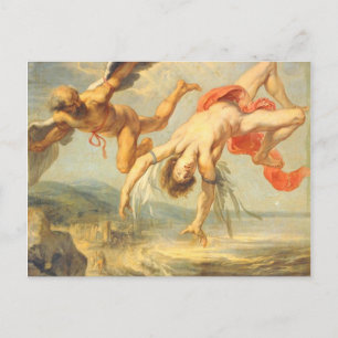 Icarus fall av Jacob Peter Gowy Vykort