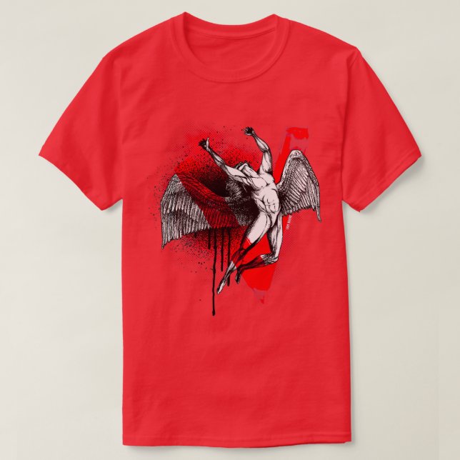 Icarus Fall Sopor Polka Stil T Shirt (Design framsida)
