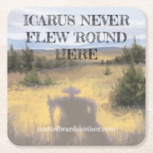 Icarus Flew Underlägg aldrig.. Papper Kvadrat