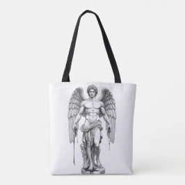 Icarus Greek Myth Line Art Tote Bag Tygkasse