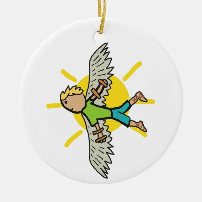 Icarus Julgransprydnad Keramik (Framsidan)