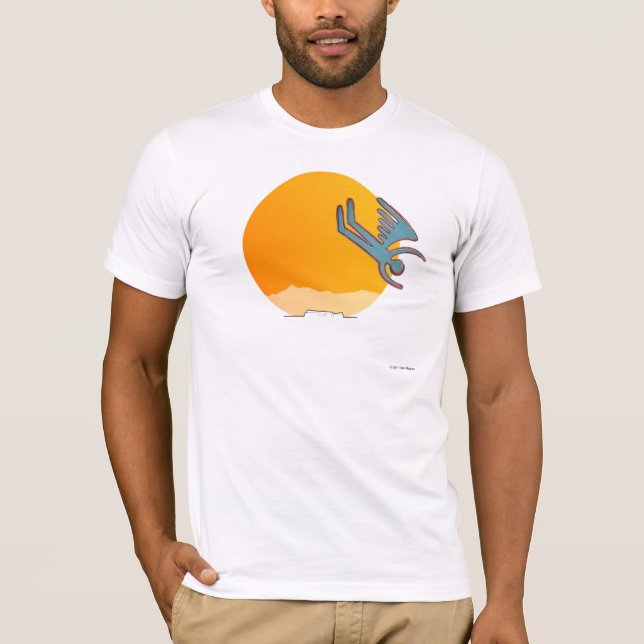 Icarus sjunker över Handflatan Vår T-shirt (Framsida)