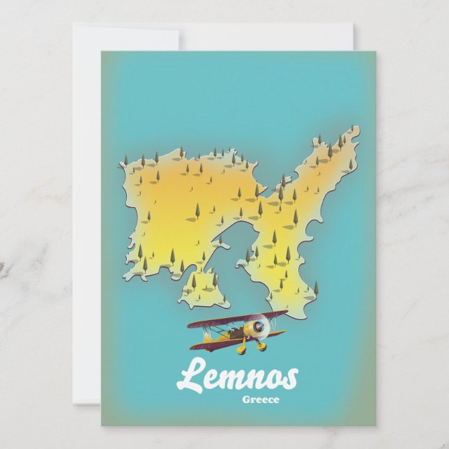 Icasia Grekland resaffisch. (Framsida)