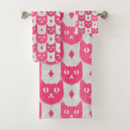 Icat ikat rosa mönster