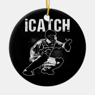 iCatch Baseball Player Catcher Catcher Team Spor Julgransprydnad Keramik