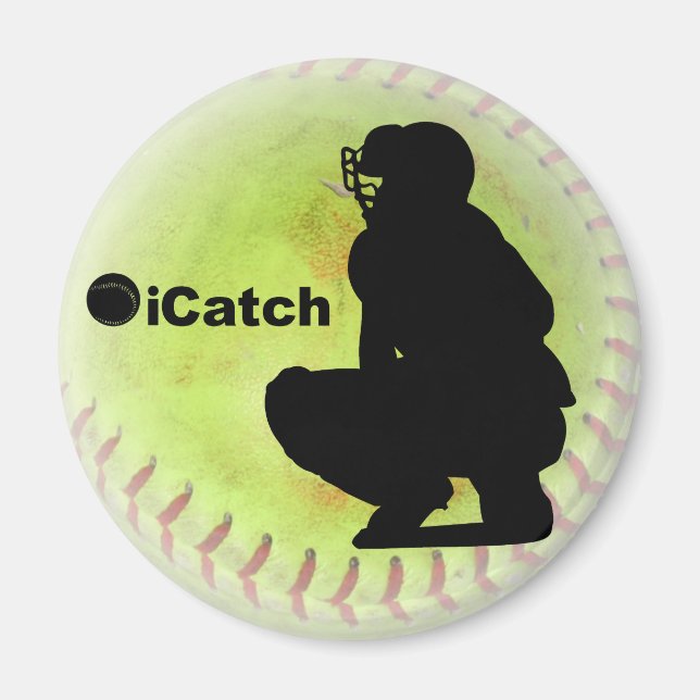 iCatch Fastpitch Softball Magnet (Framsidan)