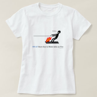 ICD-10: Brännskadan V91.07 vatten-skidar tack vare Tee Shirt