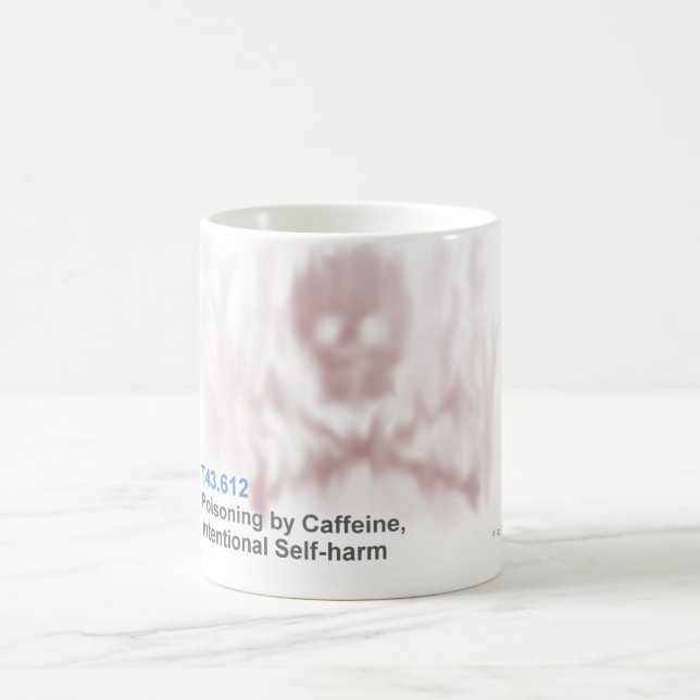 ICD-10: Förgiftning T43.612 vid koffeinet som är Kaffemugg (Center)