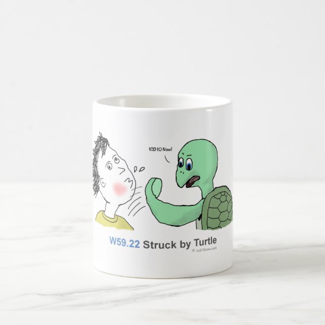 ICD-10: W59.22 som slås av sköldpaddan Kaffemugg (Center)