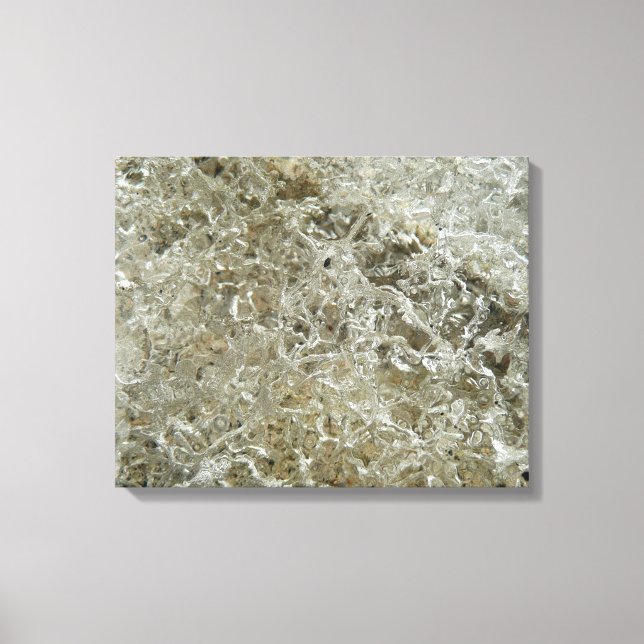 Ice Abstrakt Nature Struktur Canvastryck (Framsida)