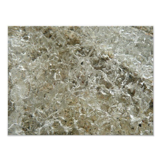 Ice Abstrakt Nature Struktur Fototryck (Framsidan)