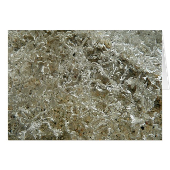 Ice Abstrakt Nature Struktur OBS Kort (Framsidan Horizontal)