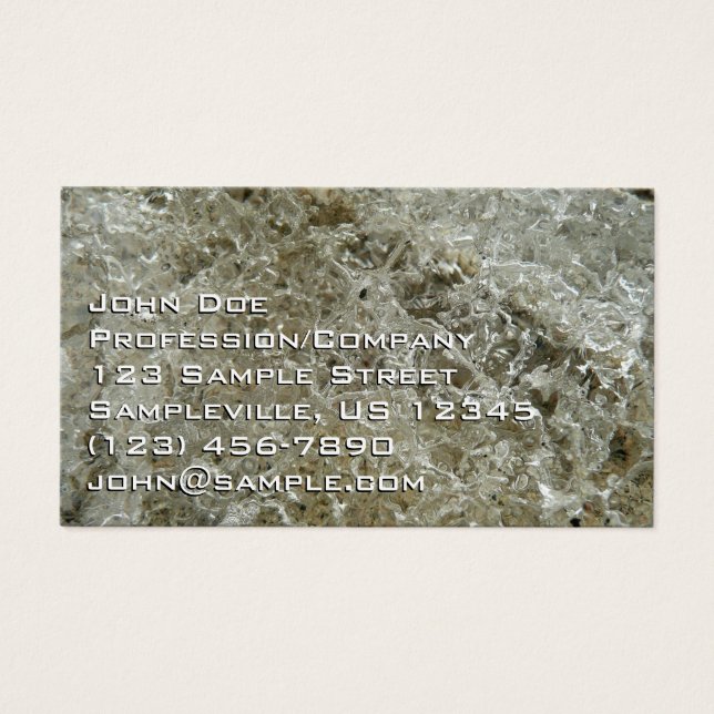 Ice Abstrakt Nature Struktur Visitkort (Framsidan)