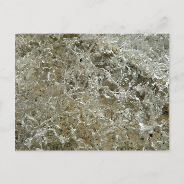 Ice Abstrakt Nature Struktur Vykort (Framsida)