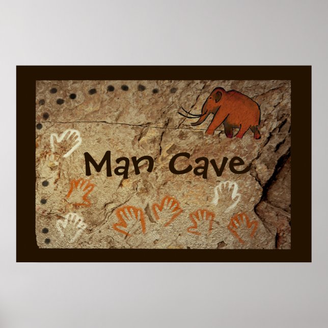 Ice Age Cave Art Poster (Framsidan)