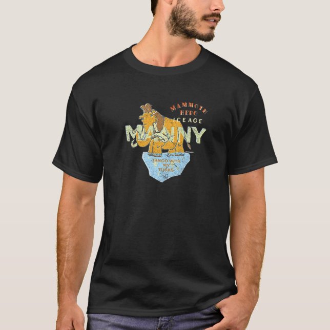 Ice Age Manny Mammoth Hero Tango med mina tuber T Shirt (Framsida)