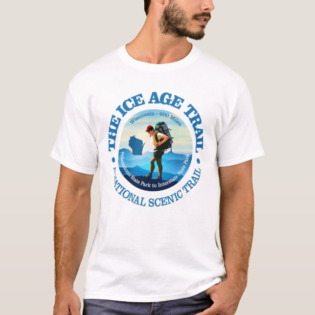 Ice Age Trail (C) T Shirt (Framsida)