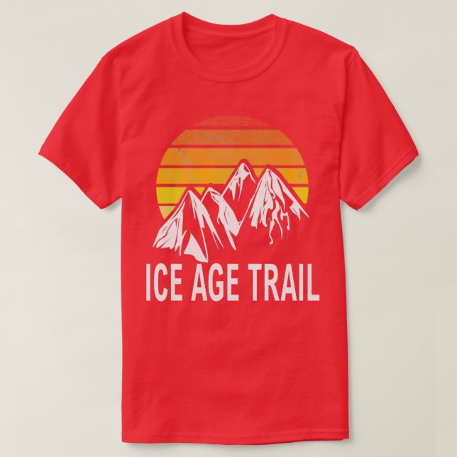 Ice Age Trail Cross country Skiing Chetek T Shirt (Design framsida)