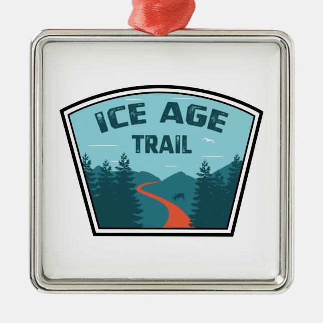 Ice Age Trail Julgransprydnad Metall (Framsidan)