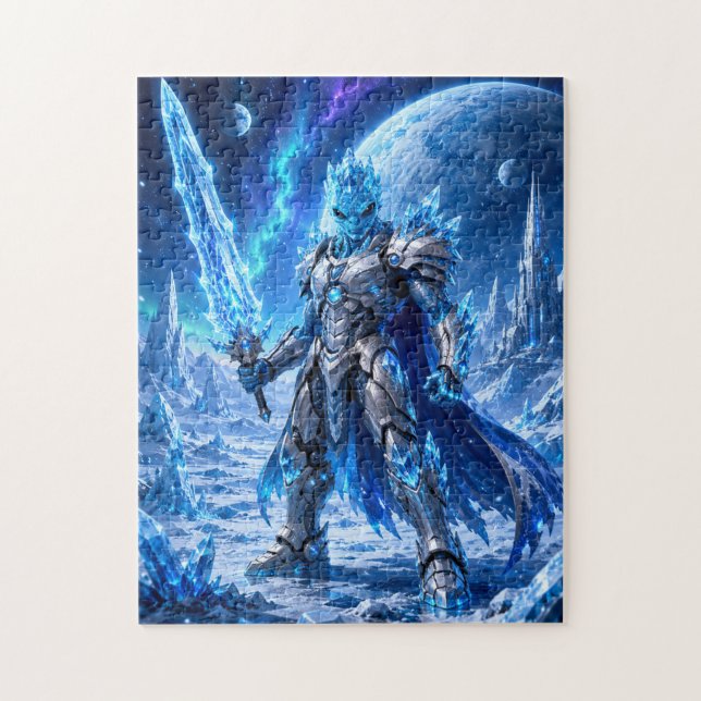 Ice Alien Warrior Puzzle Pussel (Vertikal)