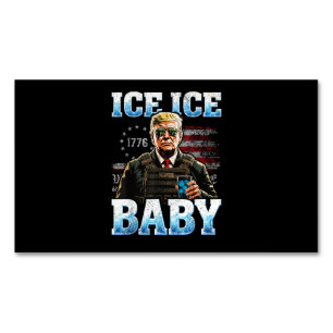 Ice Baby Rolig Trump Magnetiska Visitkort