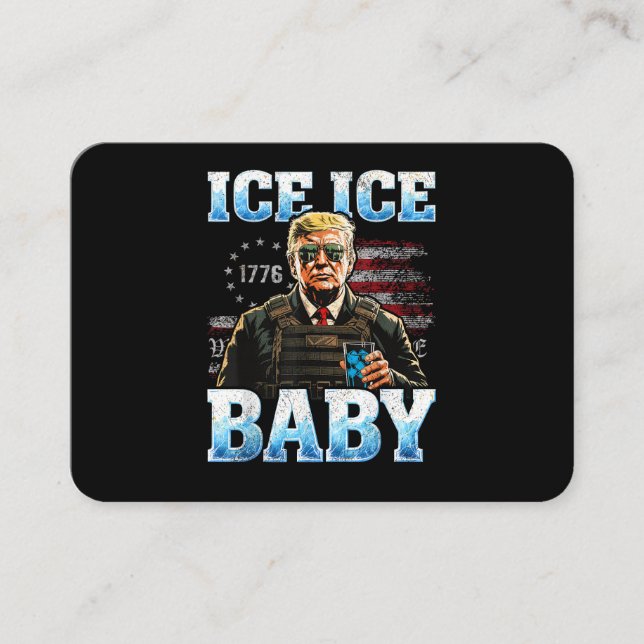 Ice Baby Rolig Trump Visitkort (Framsida)