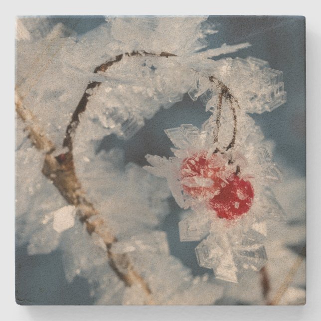 Ice Berries Underlägg Sten (Framsidan)