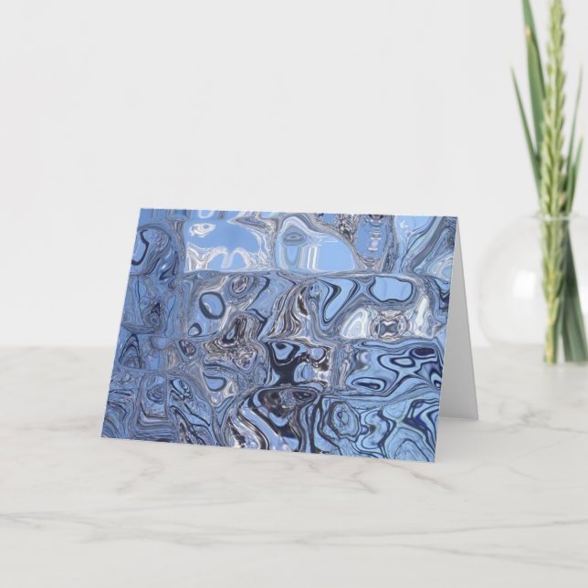 "ICE BLUE"-anteckningskort Kort (Framsida)