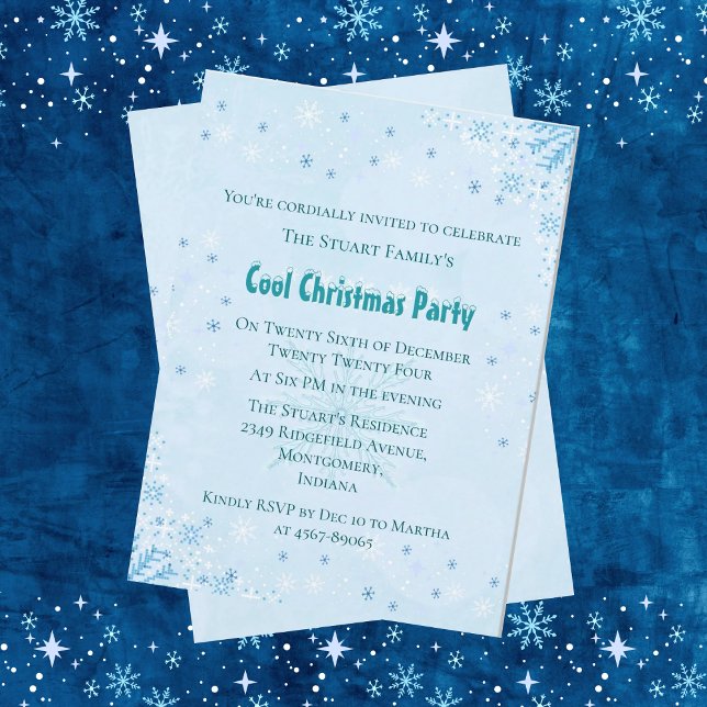 Ice Blue Coola - inbjudan till julfest (Skapare uppladdad)