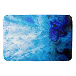 Ice Blue Crystal Gem Gemstone Agate Quartz Badrumsmatta