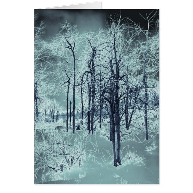 Ice Blue Hälsningskort (Framsidan)