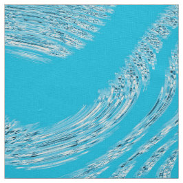 Ice Blue Ivory Linen Fabric Tyg