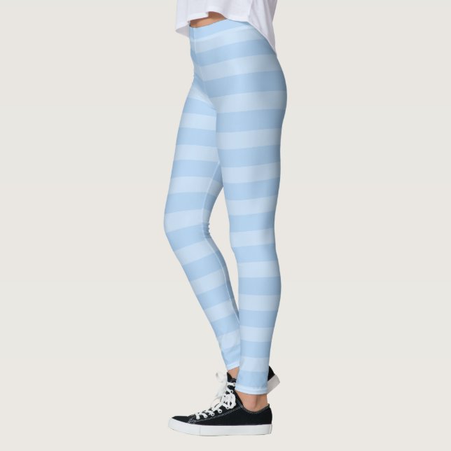 Ice Blue Rand jul Halloween Leggings (Vänster)