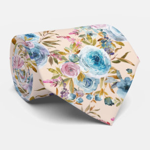 Ice Blue Rosa Blommigt Watercolor Ro Slips