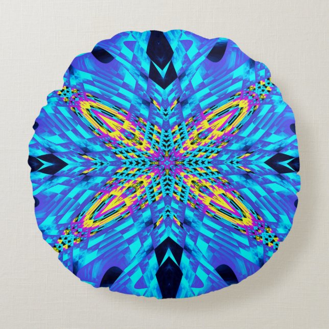 ICE BLUE RUND KUDDE (Framsidan)