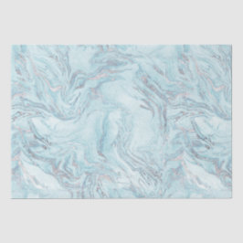 Ice Blue Silver Marble Glitz