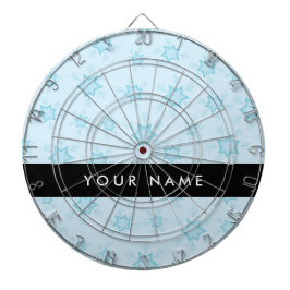 Ice Blue Snöflingor, Ditt namn, Anpassa Darttavla