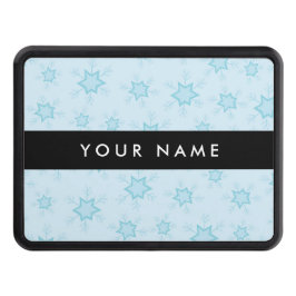 Ice Blue Snöflingor, Ditt namn, Anpassa Dragkroksskydd