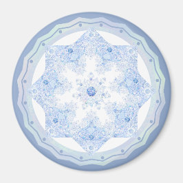 Ice Blue Snowflake Magnet