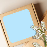 Ice Blue Solid Färg | Klassisk | ELEGANT Fyrkantigt Klistermärke<br><div class="desc">Ice Blue Solid Färg | Klassisk | ELEGANT | TRENDIG | SNYGGT | Gått</div>