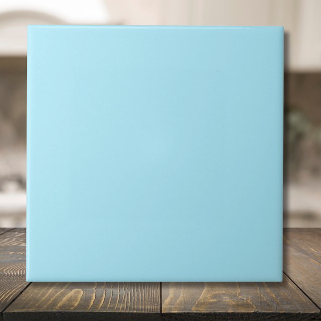 Ice Blue Solid Färg | Klassisk | ELEGANT Kakelplatta (Skapare uppladdad)