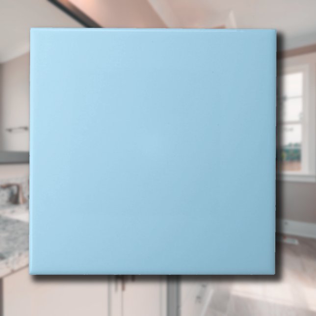 Ice Blue Solid Färg | Klassisk | ELEGANT Kakelplatta (Skapare uppladdad)