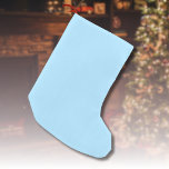 Ice Blue Solid Färg | Klassisk | ELEGANT Liten Julstrumpa<br><div class="desc">Ice Blue Solid Färg | Klassisk | ELEGANT | TRENDIG | SNYGGT | Gått</div>